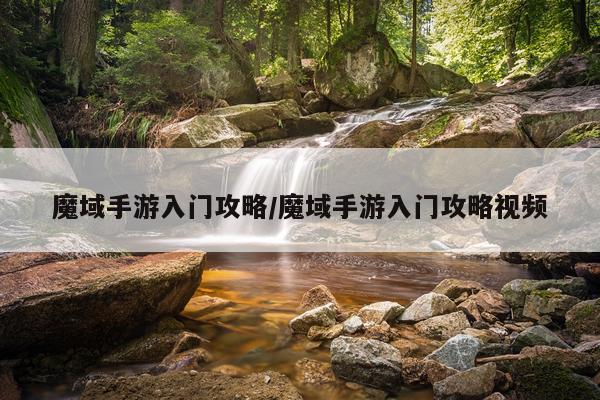 魔域手游入门攻略/魔域手游入门攻略视频