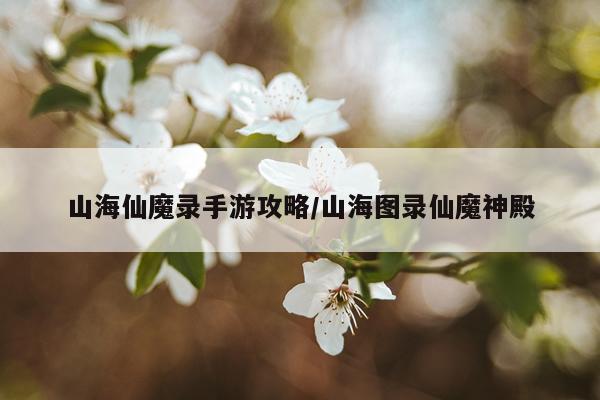 山海仙魔录手游攻略/山海图录仙魔神殿