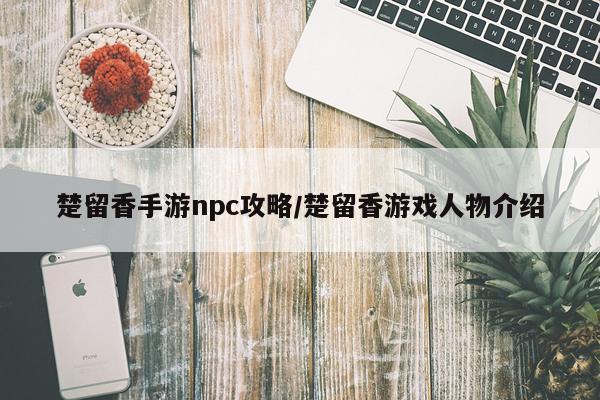 楚留香手游npc攻略/楚留香游戏人物介绍