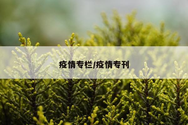 疫情专栏/疫情专刊