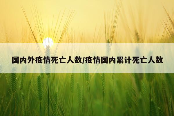 国内外疫情死亡人数/疫情国内累计死亡人数